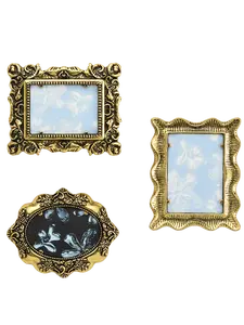 Grace, Aura, and Haven Antique Gold Picture Frames Pack