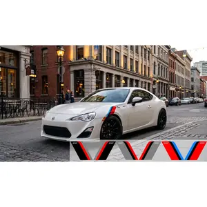 Universal Sport Fender Hash Marks – Tri-Color Racing Stripe Decal Set (Left & Right)