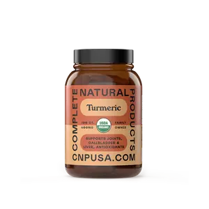 CNPUSA Organic Turmeric Capsules 100 CT 600MG USDA Certified Supports Health and Well-being Convenient Daily Use