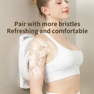Electric Bath Brush Automatic Back Scrubber, Wall-Mounted Electric Body Scraper, Full-Body Exfoliating Shower Tool for Men & Women, Body Care Tool