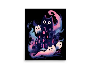 Haunted Kitty Mansion Poster