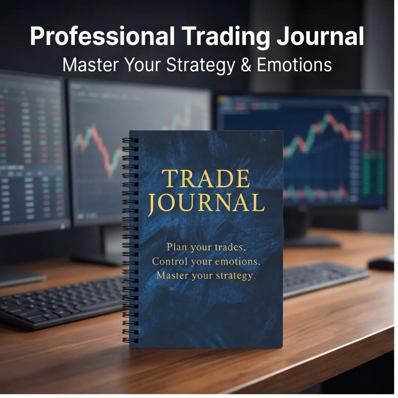 Professional Trading Journal Notebook, Stock Futures Cryptocurrency General, Record Analysis Emotion Management, Complete Planning Manual