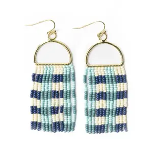 Allison Beaded Fringe Earrings