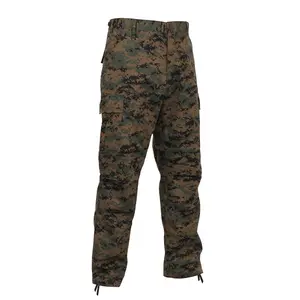 Woodland Digital Camouflage Military BDU Cargo Bottom Fatigue Trouser Camo Pants