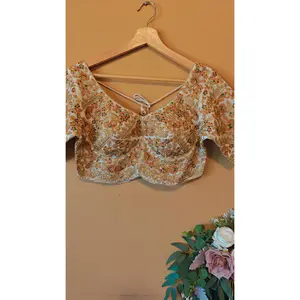 White Sabhyasachi-Style Blouse – Ready-to-Wear Blouse