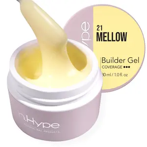 In.Hype Hard Builder Gel -  Mellow #21 buttery yellow