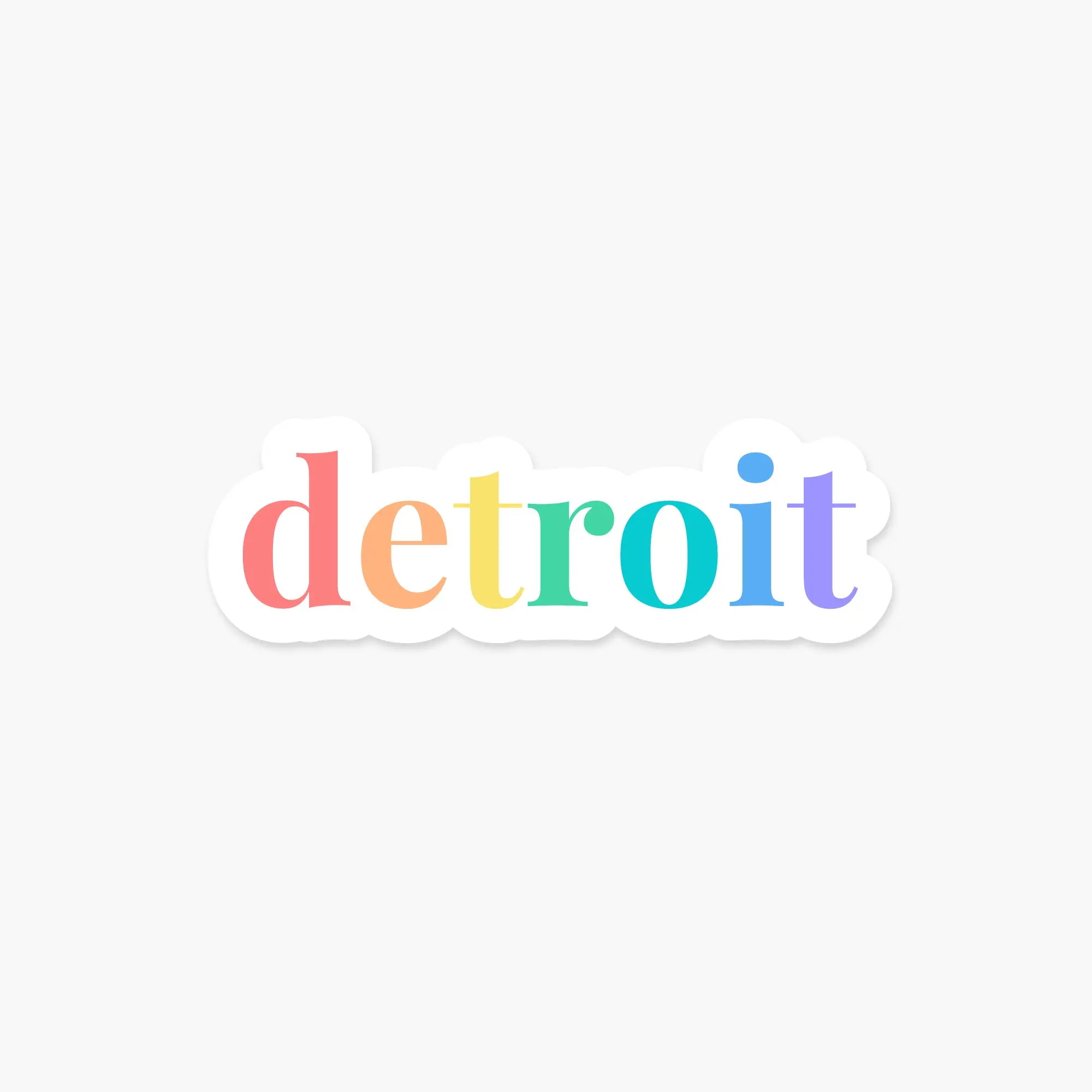 Detroit, Michigan Sticker