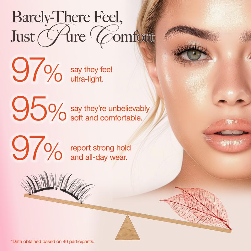 Lashview Soft Magnetic Lash Kit with Applicator No Glue or Eyeliner Needed, Lightweight Natural Makeup Eyelashes