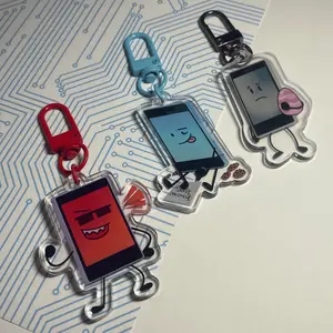Inanimate Insanity Mephones Acrylic Keychains, Mephone4, Mephone4s, Mephone3gs, Anime Keychain, Anime Keychain Cute Charm, Kawaii Keychain Accessories