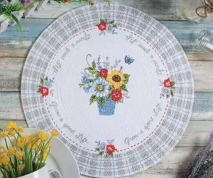 Flower Market Braided Placemat