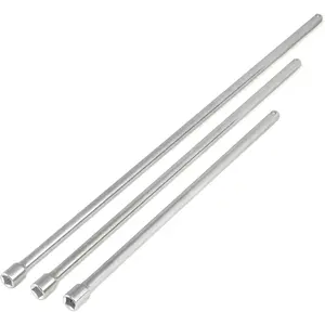 00216L 1/2" Drive Long Reach Extension Bar Set| 3 Piece| 18", 24", 30"| Super Extended| Cr-V Steel, clear