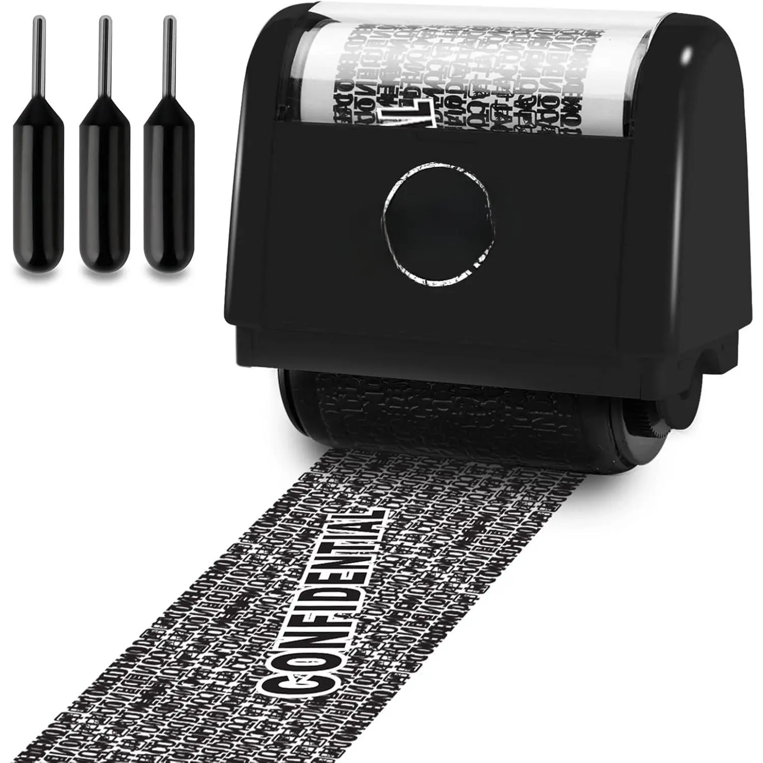 Identity  Protection Roller  Set - Black (3 Refill Ink Included)