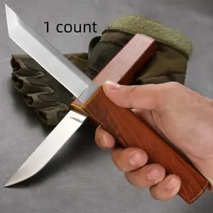Portable Outdoor Camping Knife Set, Stainless Steel Knives, Dual Blade Design with Gift Box, Great Men's Gift Idea, Compact and Durable for Hiking & Travel, Survival Tools