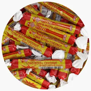 Long Boys Coconut Candy, 1 Pound Bag (Approx. 40 pieces), Coconut Long Boys Candy, The Hampton Popcorn & Candy Company