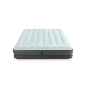 Intex Air Mattress Inflatable Compact QUEEN Mid Rise 12" Internal USB Pump Size