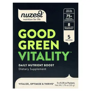 Nuzest Good Green Vitality™, 5 Packets, 0.35 oz (10 g) Each
