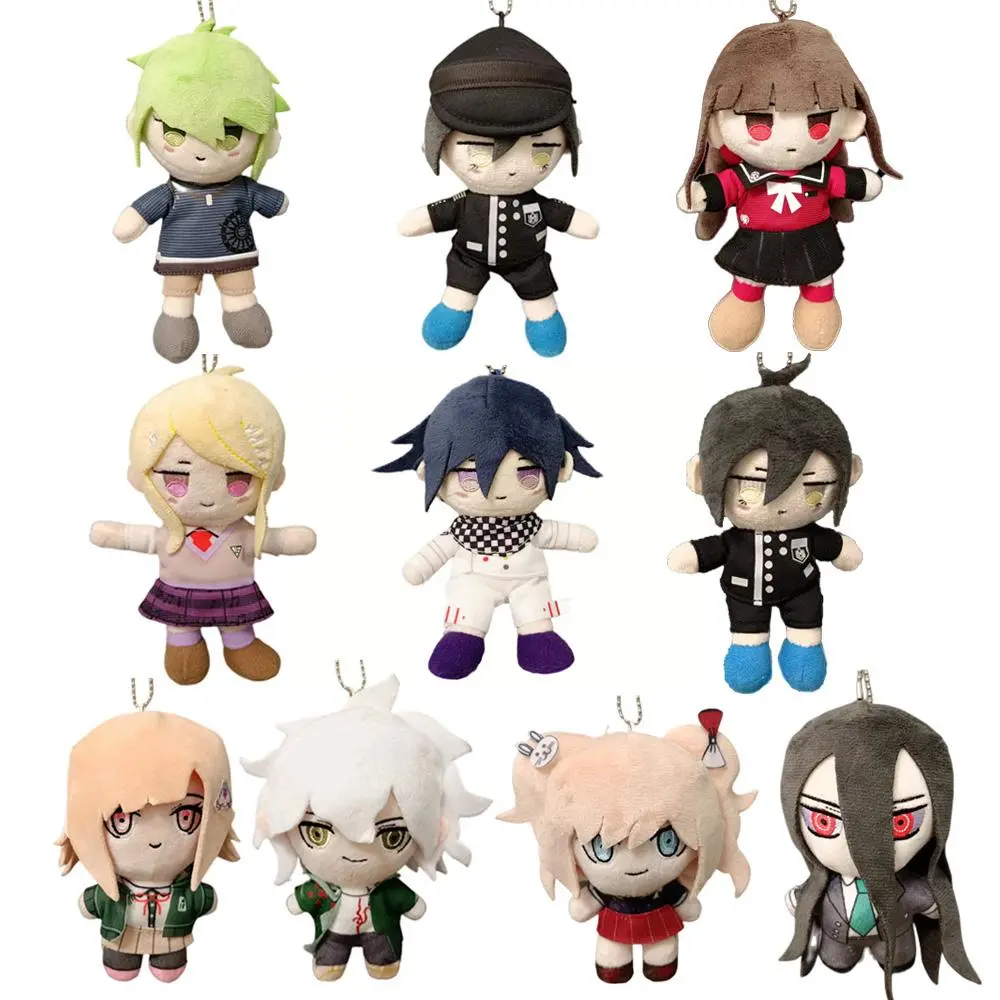 11-Style 15cm Danganronpa V3 Soft Doll Keychain, Anime Plush Keyring Toy for Oma Kokichi, Komaeda Nagito, Snowdrops Ohm Fans