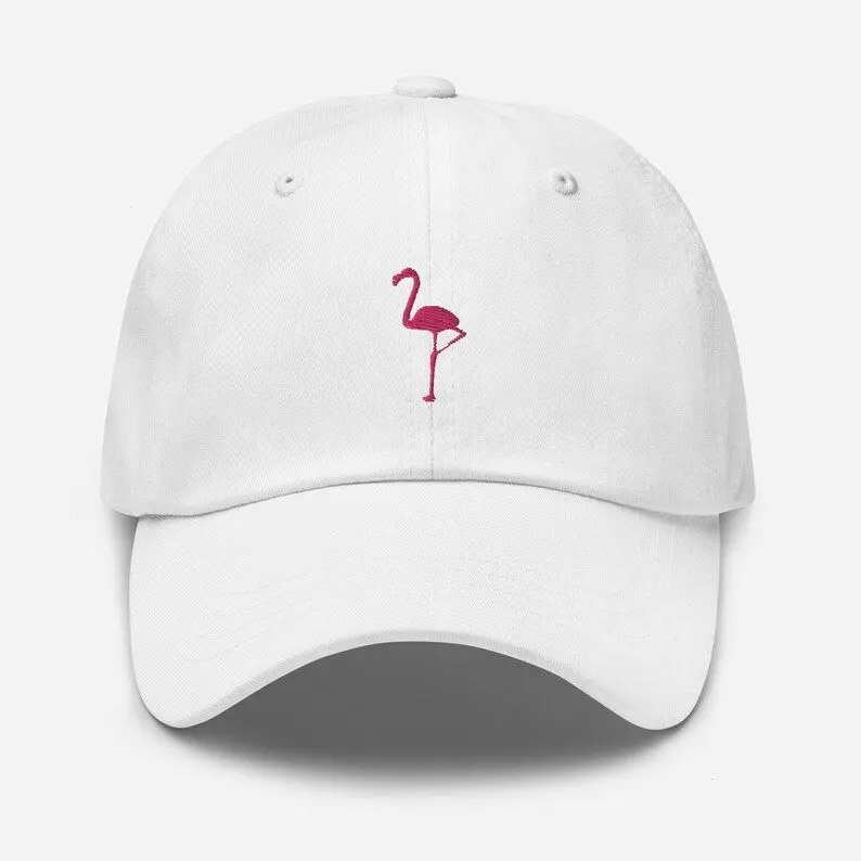 Flamingo Baseball Cap | Flamingo Hat | Embroidered Flamingo Cap | Personalized Bird Hat | Summer Dad Hat | Cute Flamingo Style Accessories |