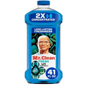 Mr. Clean 2X Concentrated Multi Surface Cleaner with Unstopables Fresh Scent 41 fl oz