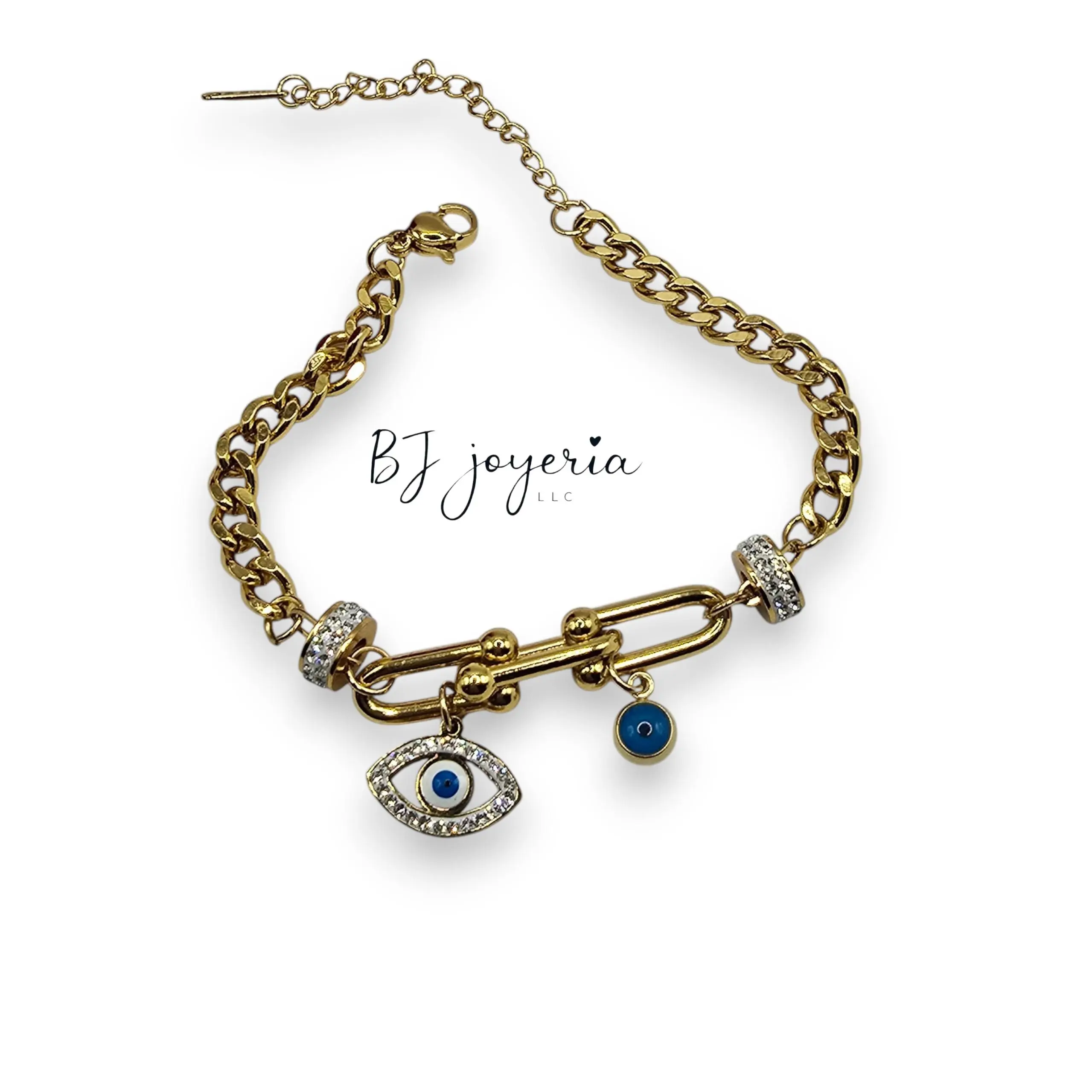 COPPER EYE CHARM BRACELET (1776)
