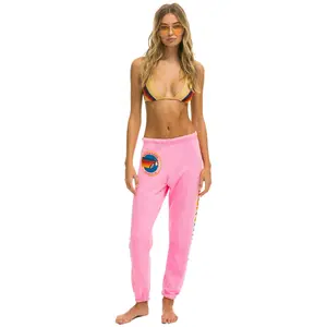 AVIATOR NATION LA JOLLA SWEATPANTS - NEON PINK