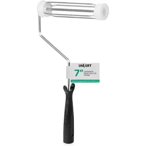 7 Inch Paint Roller Frame, 4-Wire Cage Frame for Walls Ceiling All Surfaces, Optional Sizes: 3" 4" 7" 9"