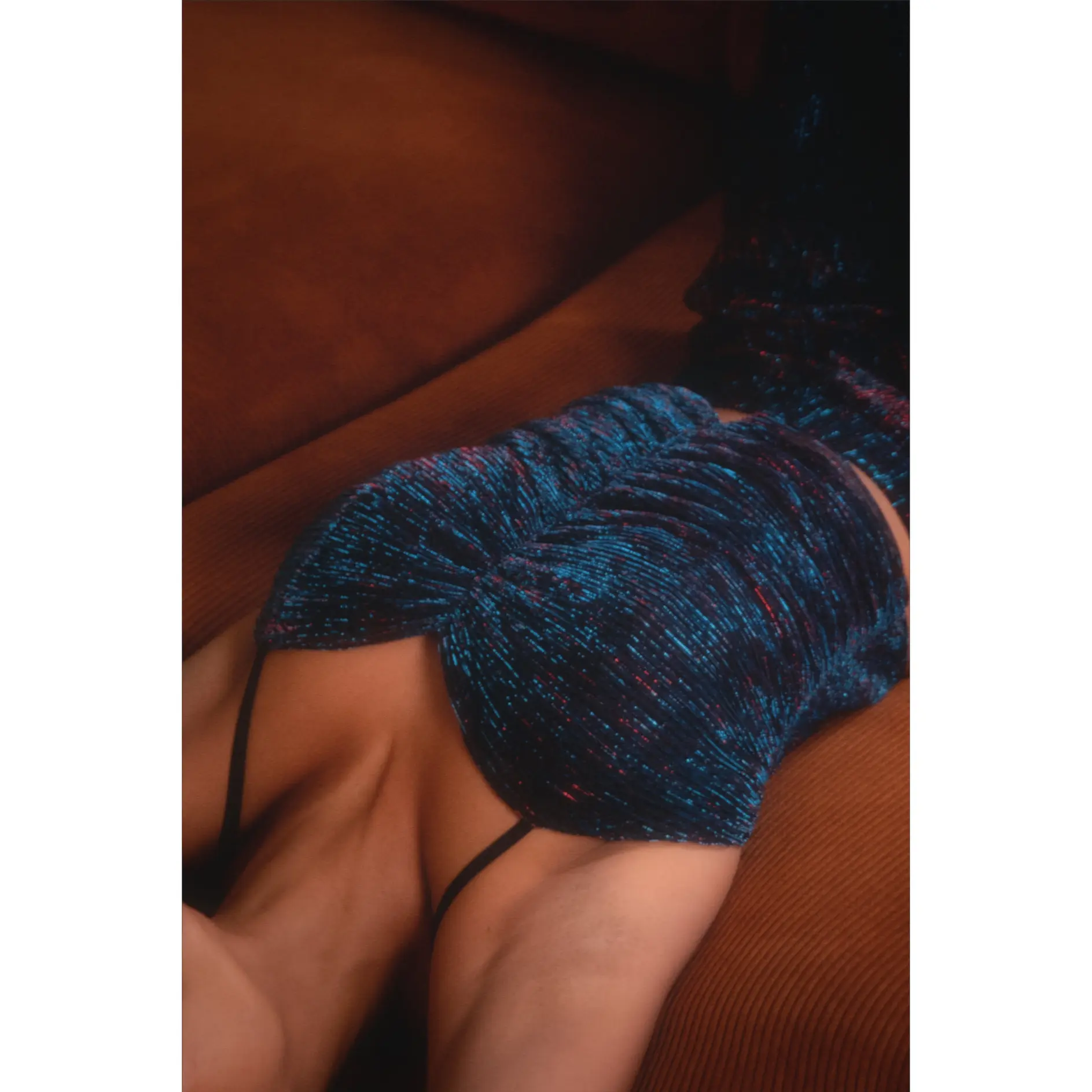 Sonja Gather Top - Black Teal