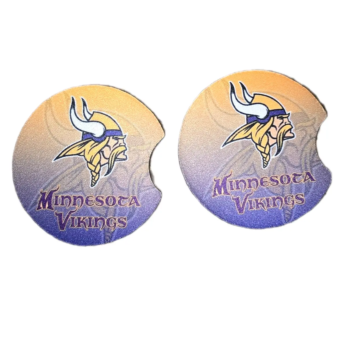 Vikings Car Coasters - Absorbent Coasters for Cup Holders (2 Pack)