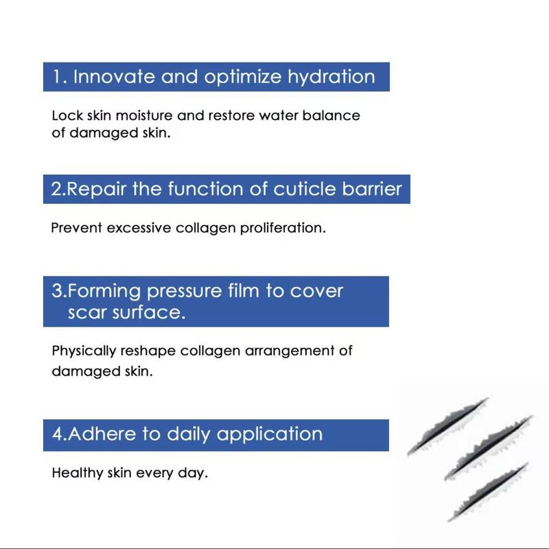 Professional Scar Removal GelsAdvanced Silicone Scar Removal Cream forBurn Acne Old Scar Removal Cream for Face &Body Fades Dark Scars Al NaturalIngredientsGentle Formula