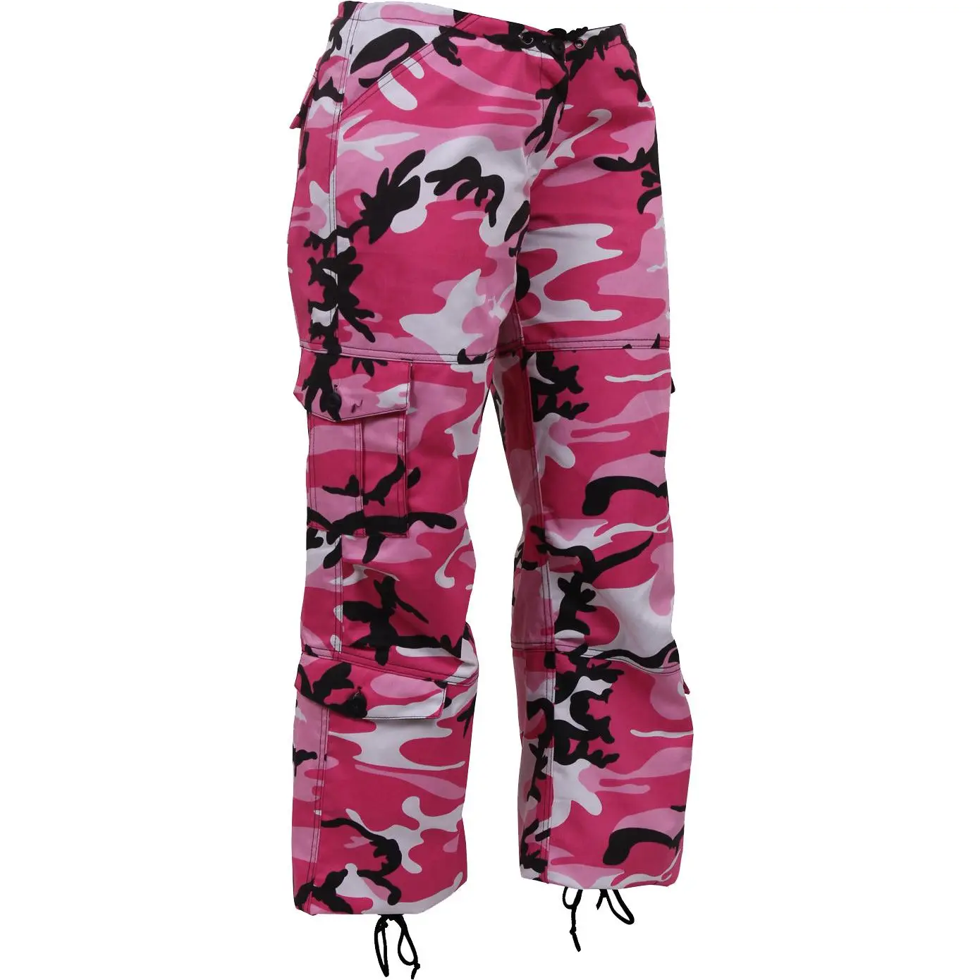 Pink Camo - Womens Paratrooper Colored Camo Fatigues