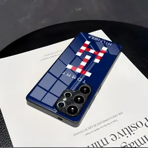 Tommy Hilfiger Phone Case For Samsung S 25 26 24 23 22 21 Ultra 10 Plus a16 Pro Fe 20 Note 34 S30 glass Shockproof