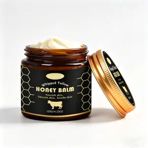 Honey Beef Fat Moisturizing Cream, 4.23oz, Refreshing Hydration, Smooth Skin, Lightweight Non-Greasy, Brightening, Suitable for All Skin Types