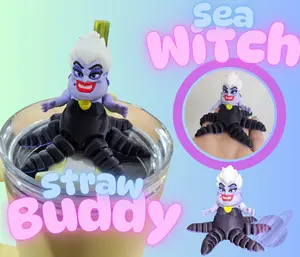 SEA WITCH STRAW BUDDY FOR TUMBLER CUP SEA WITCH STRAW BUDDY FOR TUMBLER CUP
