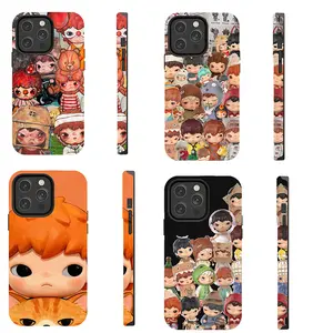 Multicolor Hirono Themed Phone Case Premium Matte Texture, Protection, Shockproof, Anti-Drop, Anti-Fingerprint For IPhone 17-12, Pro Max, Pro Plus, and Samsung S25-22 Protection Safety