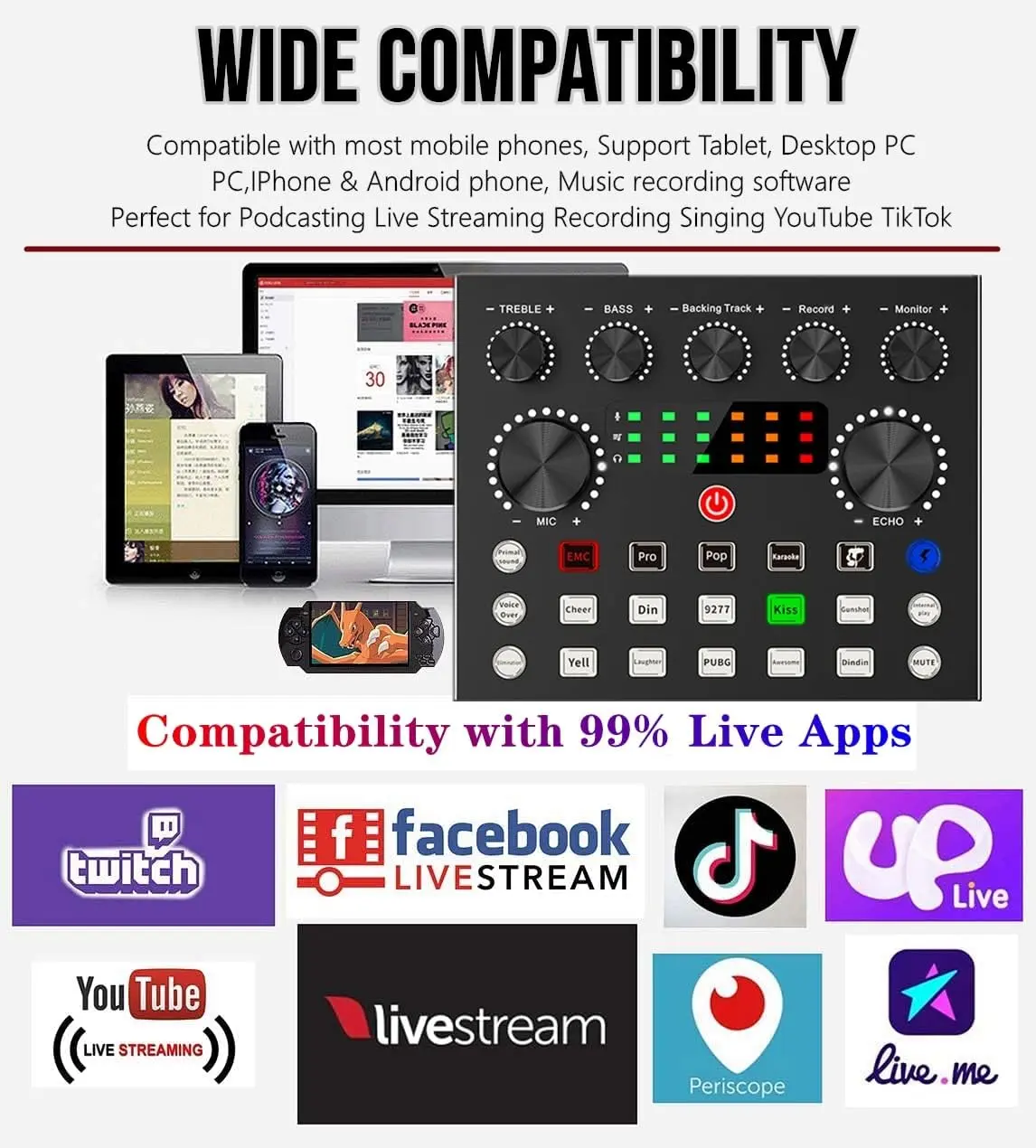 ZealSound V8S Content Creator Kit - USB Type-A Audio Interface