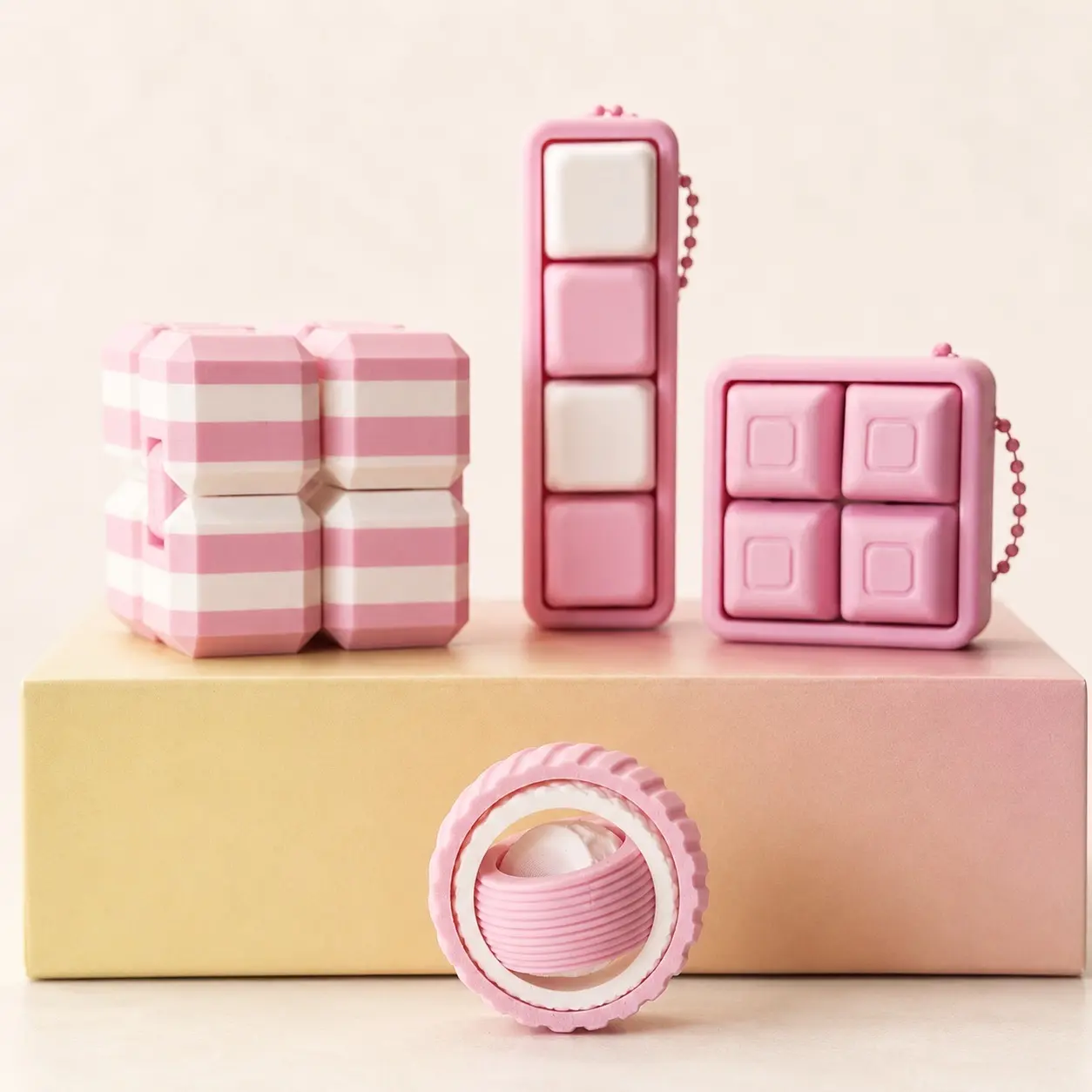 4-Piece Fidget Toy Set with Clicky and Creamy Clickers