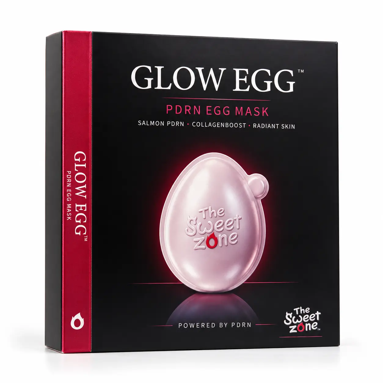 The Sweet Zone Glow Egg PDRN Skin Care Mask, 7 Capsules, 24.5 g (3.5 g Each)