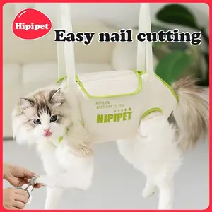 [HipiPet] Pet Grooming Hammock Harness, Dog Grooming Helper, Hammock Restraint Sling, Relaxation Pet Grooming Hammock for Dogs & Cats, Funny Gifts