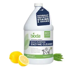 Bioda Multi-Purpose Probiotic Enzyme Cleaner and Deodorizer | Professional Strength | Trash Can Deodorizer, Pet Stains and Odors, Drains, Floors, Bathrooms, Toilets | Made in USA | 1 Gallon