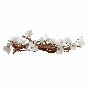 Dining Table Driftwood Centerpiece: Magnolia Vine Floral Table Decor