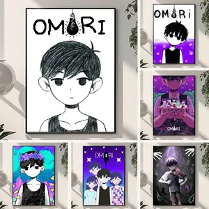 O-OmoriS Poster HD Sticky Waterproof Wall Art | High Quality Print Aesthetic Home Living Bedroom Bathroom hallway Decor Trendy Room Decoration | Multiple Size Options Available