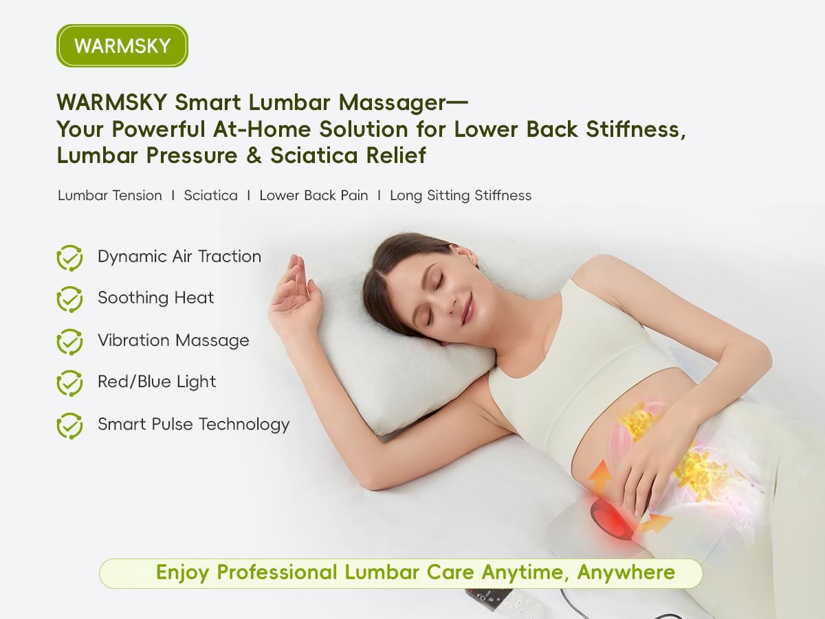 Spinal Decompression Massager with Soothing Warm Therapy & Air Traction Smart Lower Back Device for Sciatica Support, Lumbar Pressure & Stiffness Relief Thoughtful Gift for Parents - TikTok Shop Spinal Decompression Massager with Soothing Warm Therapy & Air Traction Smart Lower Back Device for Sciatica Support, Lumbar Pressure & Stiffness Relief Thoughtful Gift for Parents - TikTok Shop