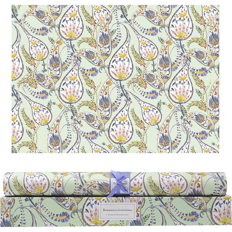 Scented Drawer Liners for Dresser Fragrant Paper Liner for Drawers Cabinet Shelf Linen Closet and Kitchen Scent Liners Non Adhesive (Botanical Dreams)