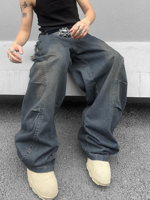Wide Leg Jeans Spring To Summer Hip Hop Baggy Denim Pants Y2k Streetwear Jeans Wide Leg Jeans Spring To Summer Hip Hop Baggy Denim Pants Y2k Streetwear Jeans