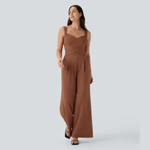 Halara U Back Sleeveless Casual Jumpsuit with Pockets