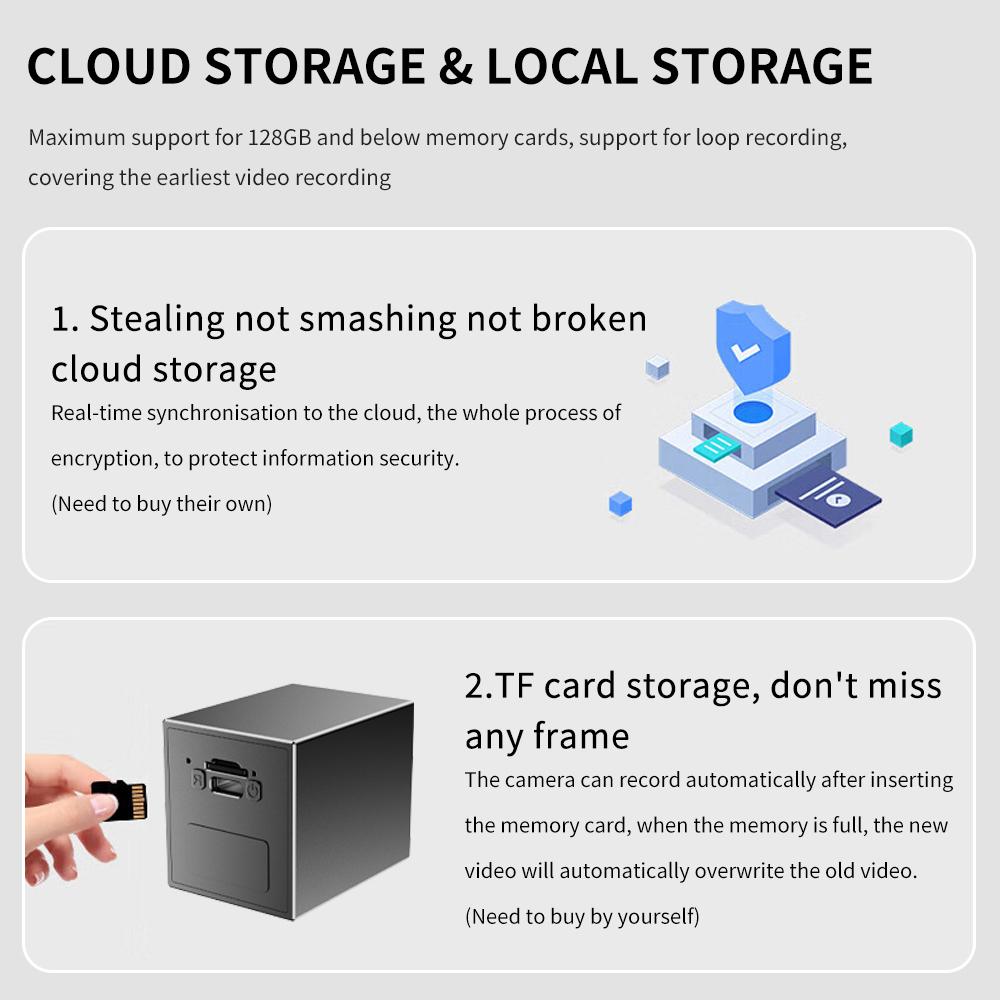 W09 Mini Home Security Camera 1080P HD Hidden Spy Camera with Night Vision Motion Detection Phone App Alerts for Indoor Outdoor Wireless Surveillance Baby Pet Car Without SD Card WiFi Infrared