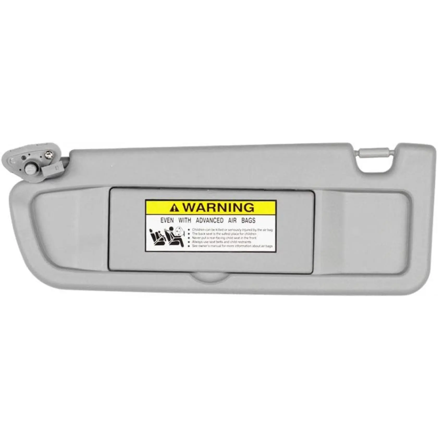 Dasbecan Clear Gray Left Driver Side Sun Visor Compatible with Honda Civic 2006-2011 Replaces #   83280-SNA-A01ZC