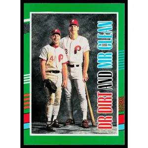 Dr. Dirt and Mr. Clean 1991 Donruss #744b Philadelphia Phillies