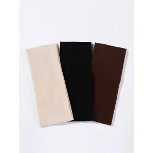 3pcs Stretchy Soft Sports Headband For Women, Elastic Headbands, Suitable For Workout, Yoga, Washing Face, Makeup, Eye Mask, Outdoor, Party, Hair Accessories