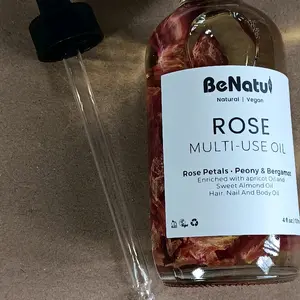 Rose oil by BeNatul multi-use rose oil. All Natural and vegan